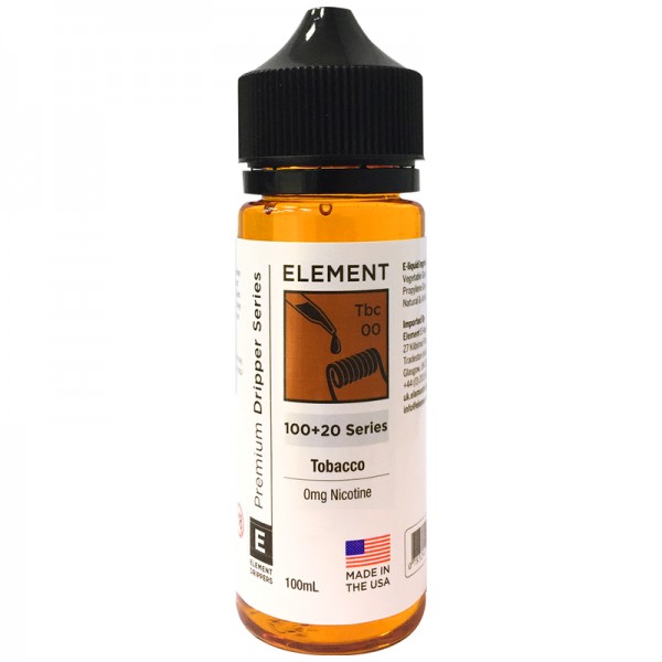 Element Tobacco Eliquid 100ml Short Fill