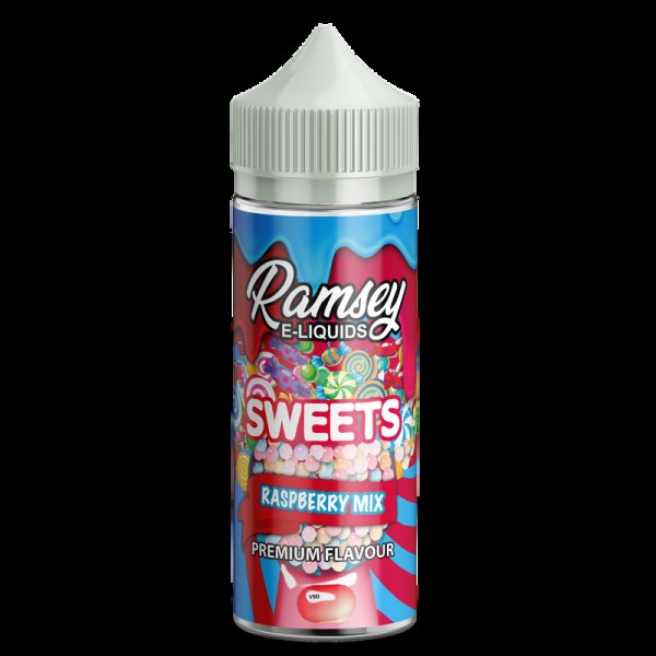 Ramsey E-Liquids Sweets Raspberry Mix 0mg 100ml Sh...