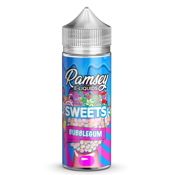 Ramsey E-Liquids Bubblegum Sweet 0mg 100ml Short F...