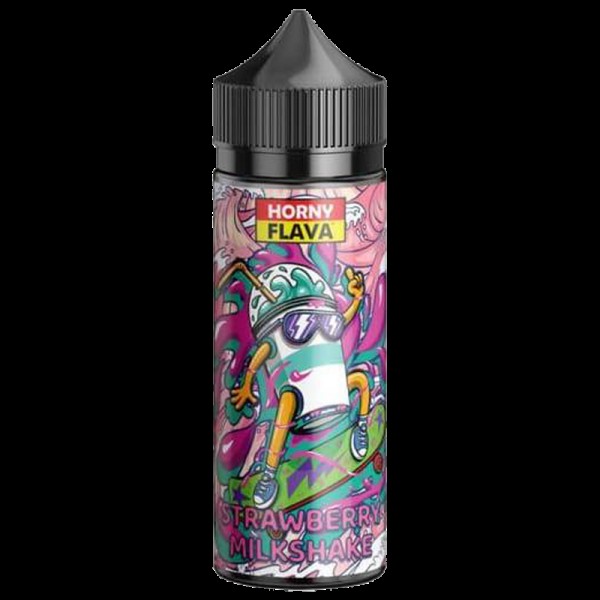 Horny Flava Strawberry Milkshake 0mg 100ml Short F...