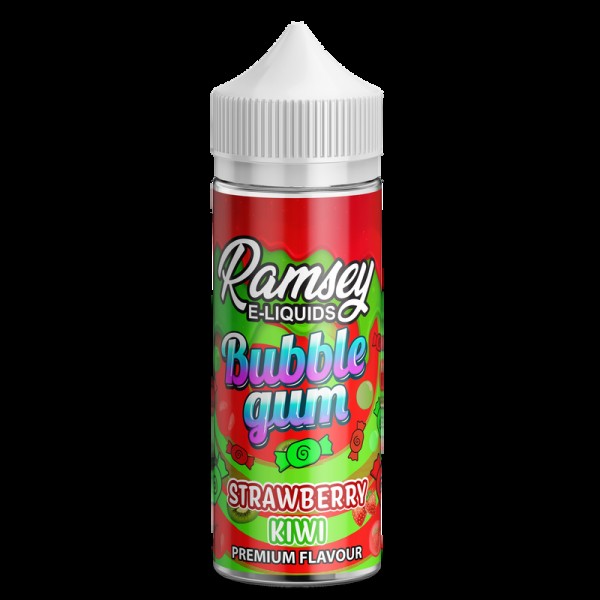 Ramsey E-Liquids Bubblegum Strawberry Kiwi 0mg 100...