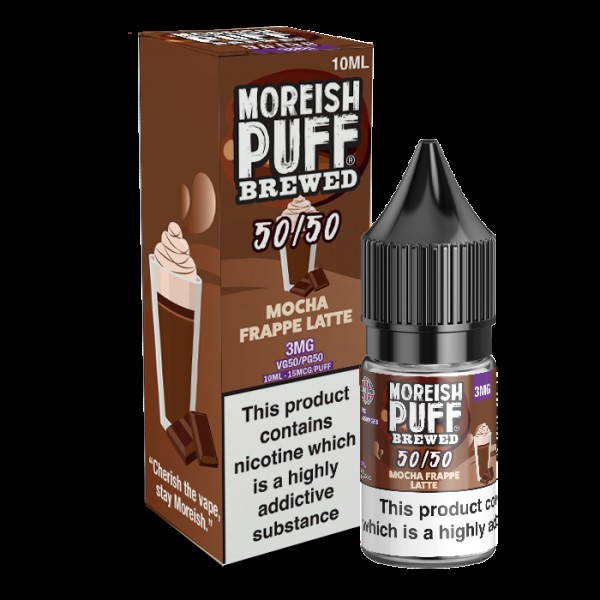 Moreish Puff Brewed 50/50: Mocha Frappe Latte 10ml E-Liquid