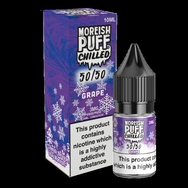 Moreish Puff Chilled 50/50: Grape Chilled 10ml E-Liquid