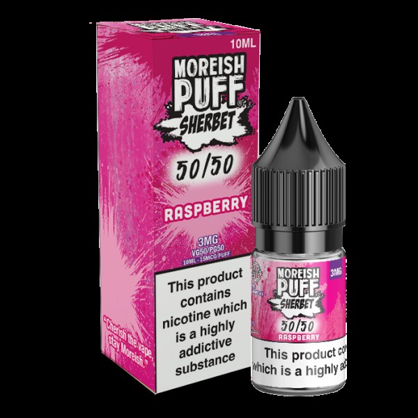 Moreish Puff Sherbet 50/50: Raspberry Sherbet 10ml...