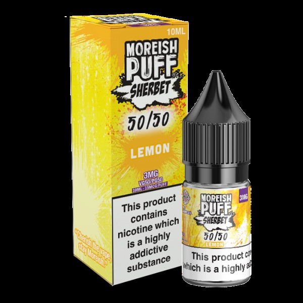 Moreish Puff Sherbet 50/50: Lemon Sherbet 10ml E-L...