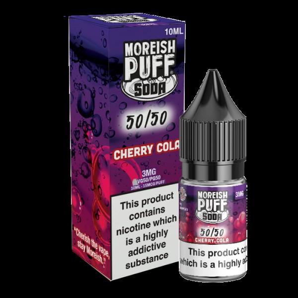 Moreish Puff Soda 50/50: Cherry Cola Soda 10ml E-L...