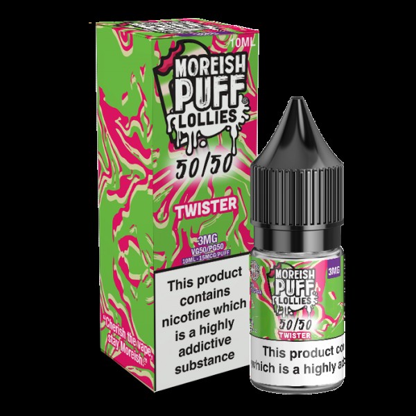 Moreish Puff Lollies 50/50: Twister 10ml E-Liquid