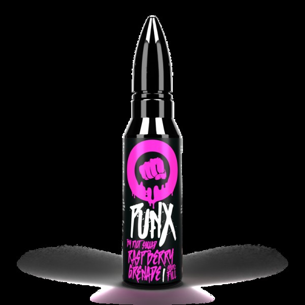 Riot Squad Punx: Raspberry Grenade 0mg 50ml Short ...