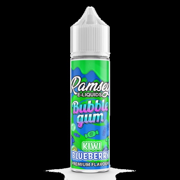 Ramsey E-Liquids Bubblegum: Kiwi Blueberry 0mg 50m...