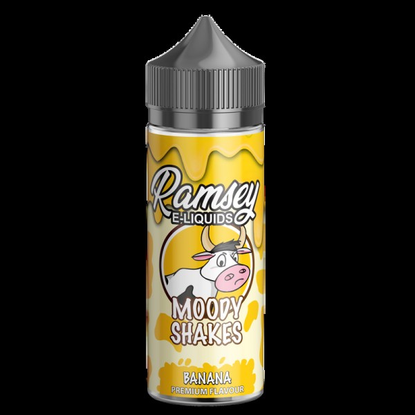 Ramsey E-Liquids Moody Shakes: Banana 0mg 100ml Sh...