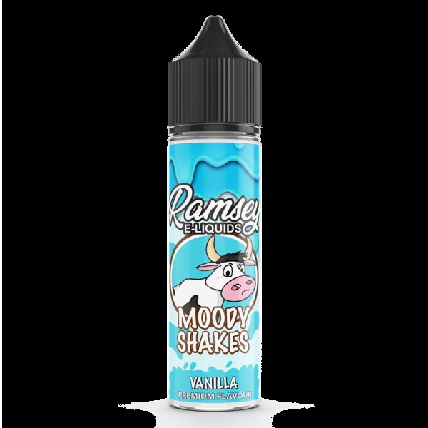 Ramsey E-Liquids Moody Shakes: Vanilla 0mg 50ml Sh...