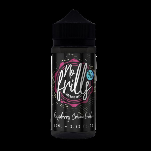 No Frills Raspberry Creme Brulee E-liquid 80ml Short Fill