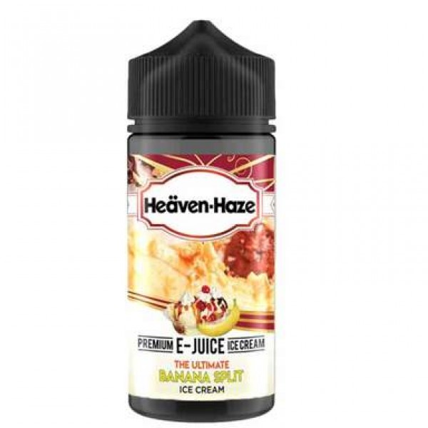 Heaven Haze The Ultimate Banana Split 0mg 100ml Short Fill E-Liquid