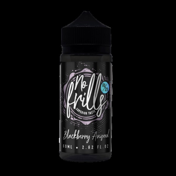 No Frills Blackberry Aniseed E-liquid 80ml Short Fill