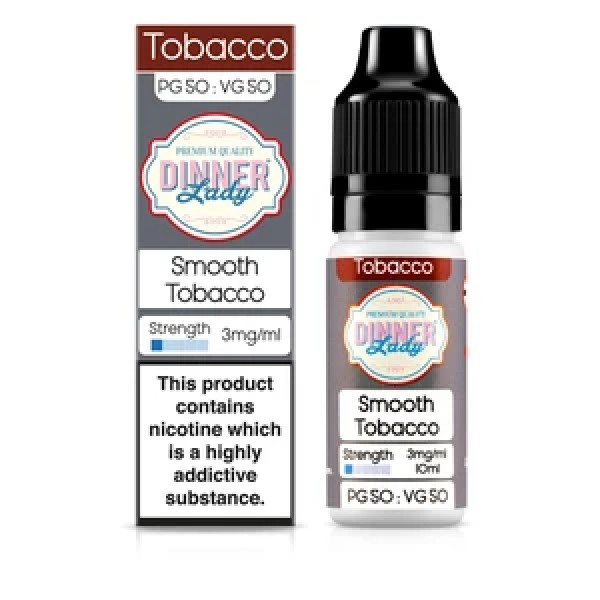 Dinner Lady Tobacco 50/50: Straight Tobacco 10ml E-Liquid