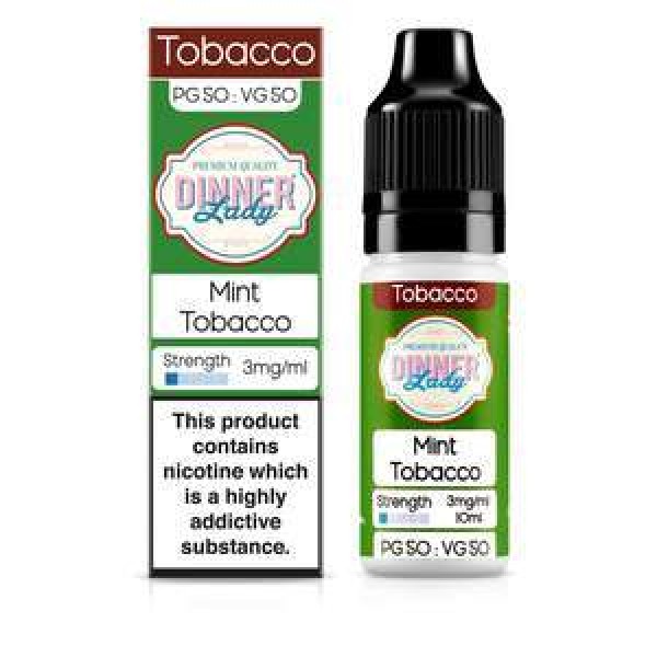 Dinner Lady Tobacco 50/50: Mint Tobacco 10ml E-Liquid