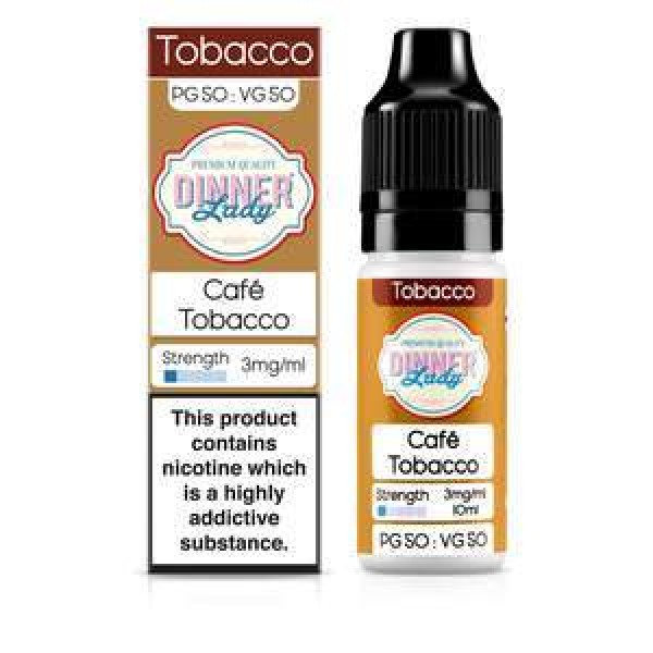 Dinner Lady Tobacco 50/50: Café Tobacco 10ml E-Liquid