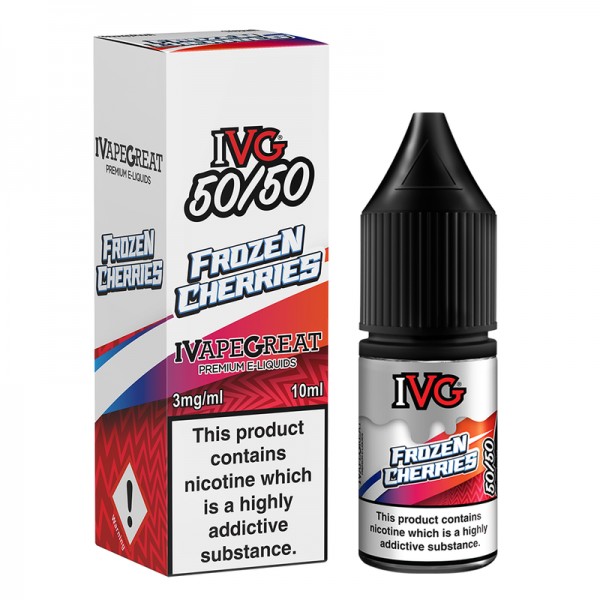 IVG Crushed 50/50: Frozen Cherries 10ml E-Liquid