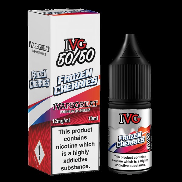 IVG Crushed 50/50: Frozen Cherries 10ml E-Liquid