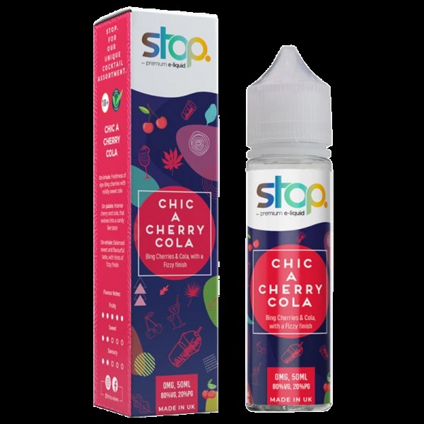 Stop Chic A Cherry Cola 0mg 50ml Short Fill E-Liqu...