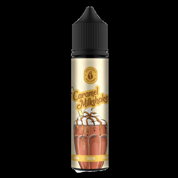 Juice N Power Caramel Milkshake E-liquid 50ml Short Fill DATED 07/22