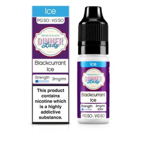 Dinner Lady Ice 50/50: Blackcurrant Ice 10ml E-Liq...