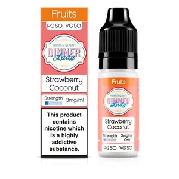 Dinner Lady Fruits 50/50: Strawberry Coconut 10ml ...