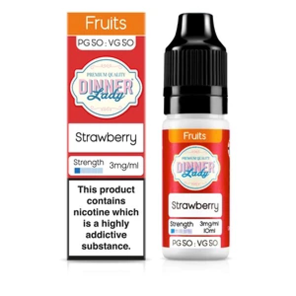 Dinner Lady Fruits 50/50: Strawberry 10ml E-Liquid