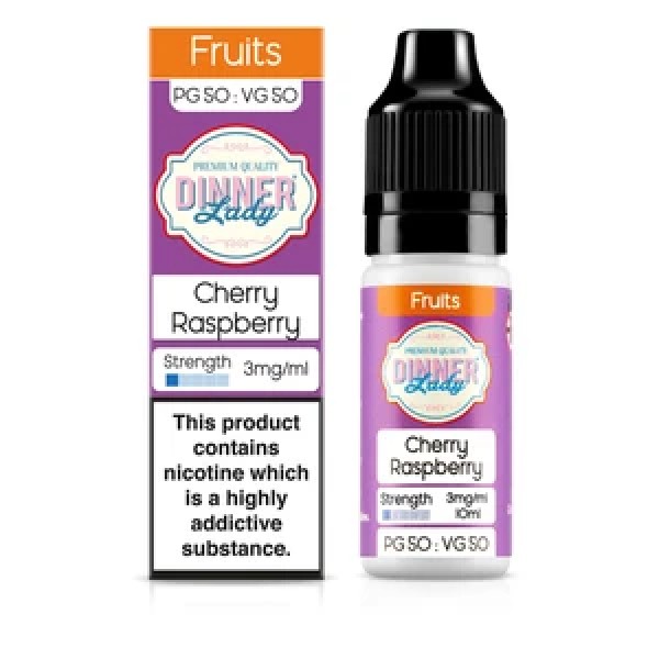 Dinner Lady Fruits 50/50: Cherry Raspberry 10ml E-Liquid