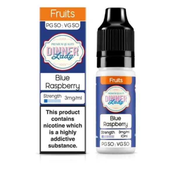 Dinner Lady Fruits 50/50: Blue Raspberry 10ml E-Li...