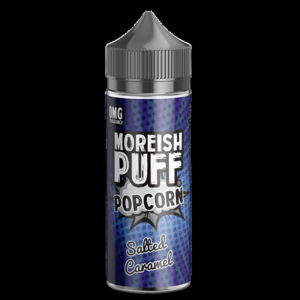 Moreish Puff Popcorn Salted Caramel 0mg 100ml Shor...