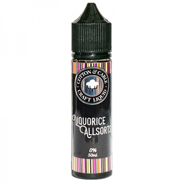 Cotton & Cable Desserts: Liquorice Allsorts 50ml Short Fill