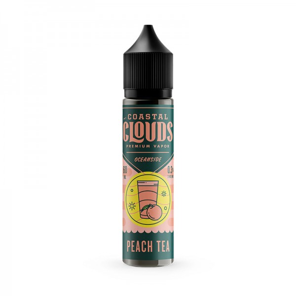 Coastal Clouds Peach Tea E-liquid 50ml Short Fill