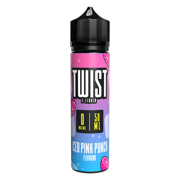 Twist E-Liquid Iced Pink Punch 0mg 50ml Short Fill...