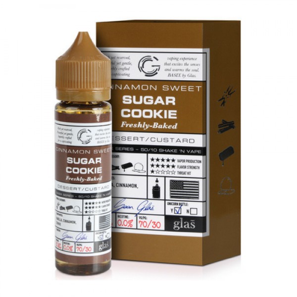 Glas Cinnamon Sweet Sugar Cookie E-liquid 50ml Sho...