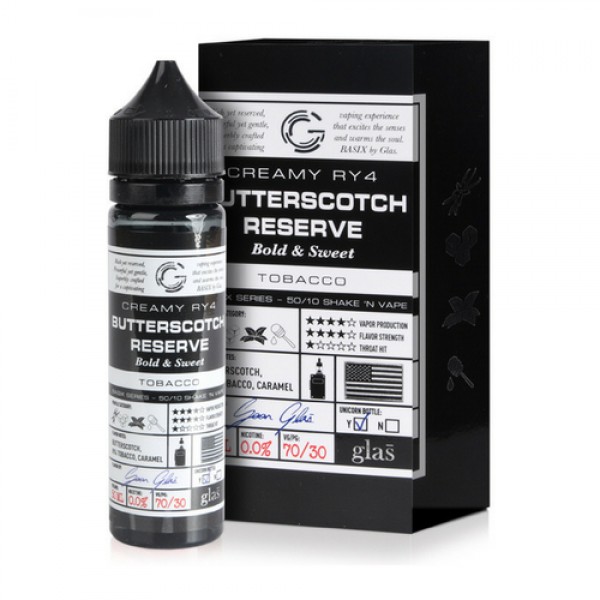 Glas Butterscotch Reserve E-liquid 50ml Short Fill