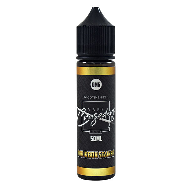 Vape Crusaders Bourbon Stained 0mg 50ml Short Fill...