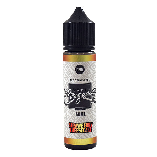 Vape Crusaders Strawberry Cheesecake 0mg 50ml Shor...