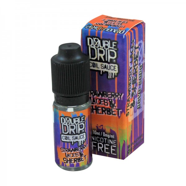 Double Drip Strawberry Laces & Sherbet E-Liquid 10ml