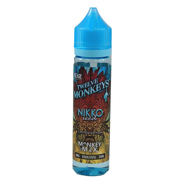 Twelve Monkeys Nikko Iced E-Liquid 50ml Short Fill...