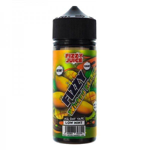 Fizzy Juice Fizzy Wicked Mango 100ml Short Fill - ...