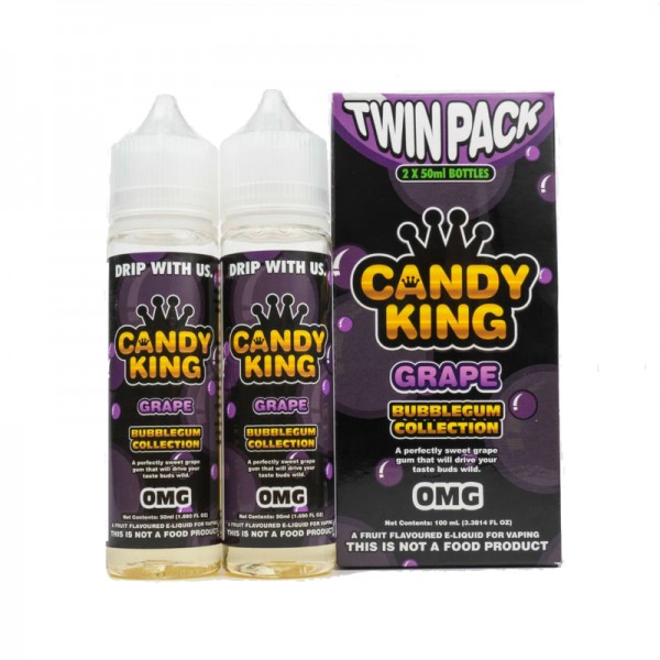 Candy King Twin Pack Grape 50ml Short Fills