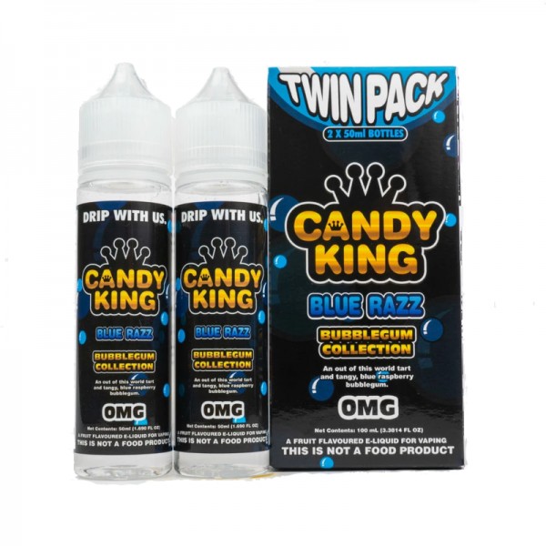 Candy King Twin Pack Blue Razz 50ml Short Fills