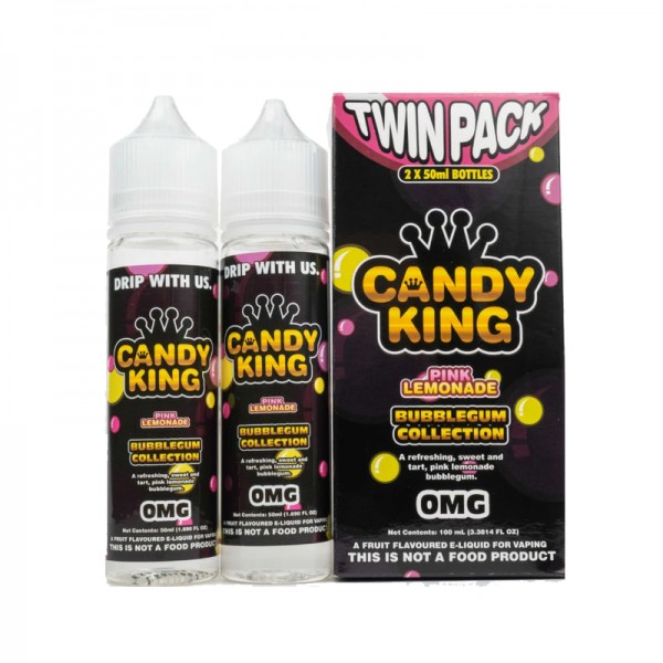 Candy King Twin Pack Bubblegum 50ml Short Fills