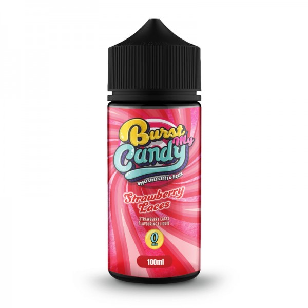 Burst My Candy Strawberry Laces 0mg 100ml Short Fill E-Liquid