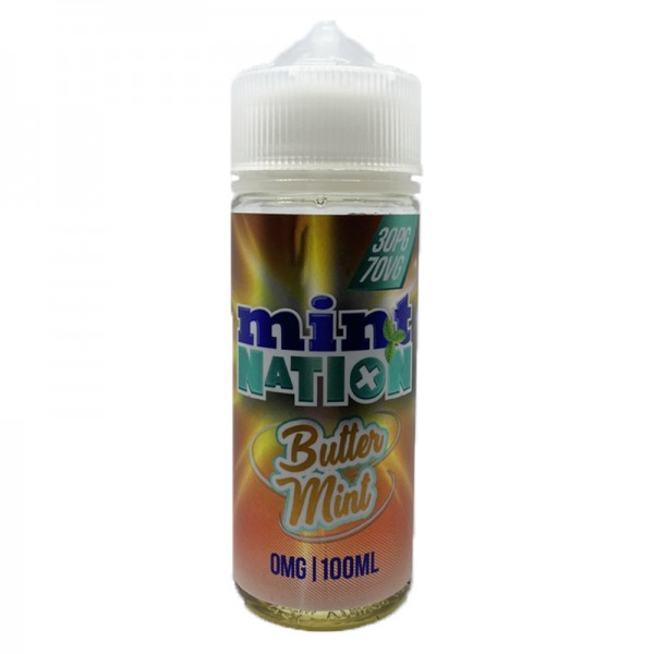 Butter Mint By Mint Nation E-Liquid 0mg Shortfill 100ml