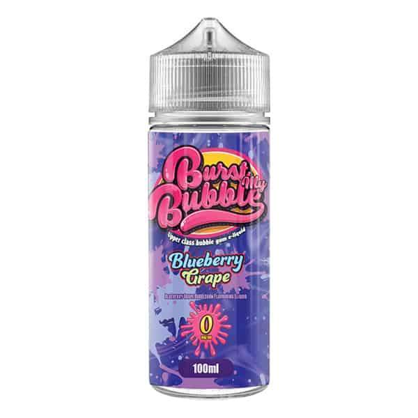 Burst My Bubble Blueberry Grape 0mg 100ml Short Fi...