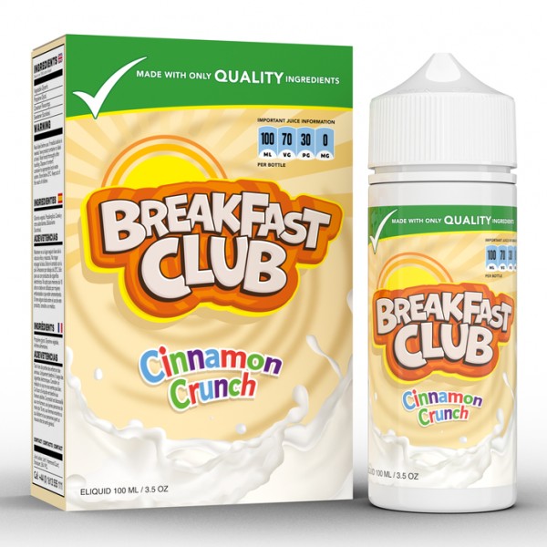 Breakfast Club Cinnamon Crunch 0mg 100ml Short Fil...