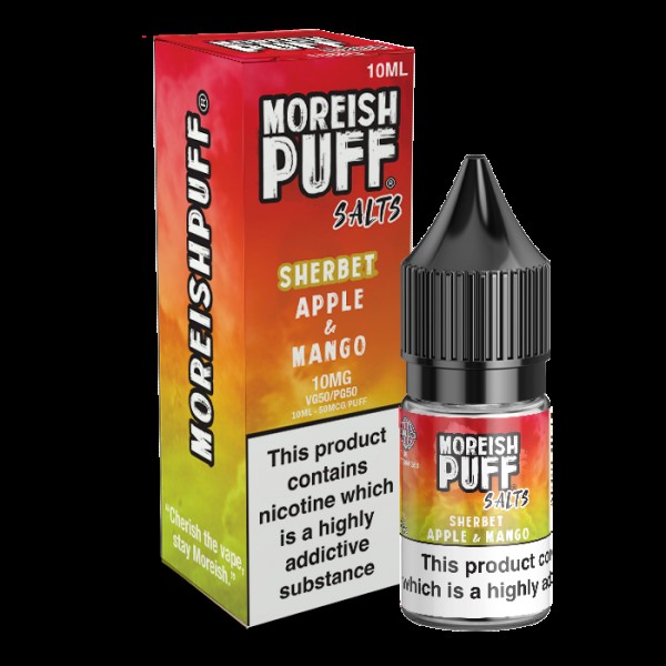 Moreish Puff Salts Apple & Mango Sherbet 10ml Nic Salt