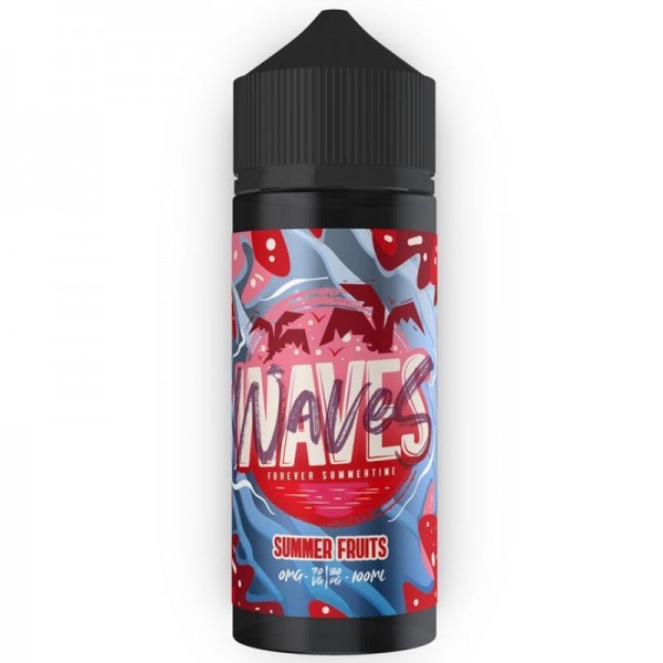 Waves Summer Fruits 0mg 100ml Short Fill E-Liquid